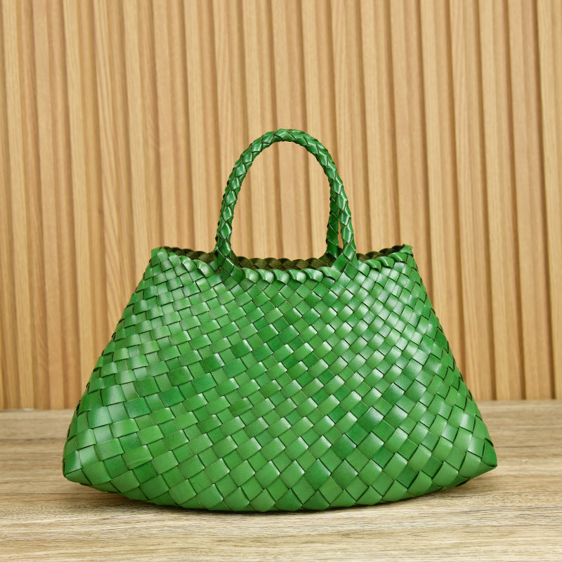 Lederhandtasche Damen Große Echte Ledertasche Mit Doppelhenkeln