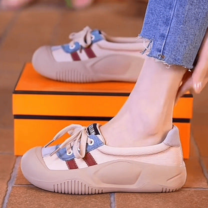 Damen Sneaker Sportlich Schnürschuhe Moderne Mode