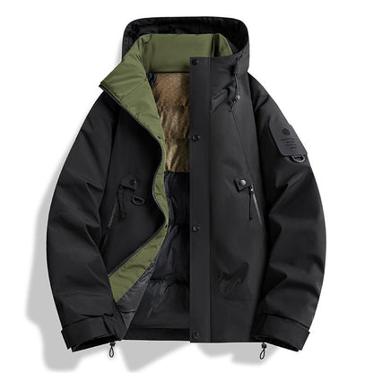Herren Parka Jacke Funktionell Wasserabweisend
