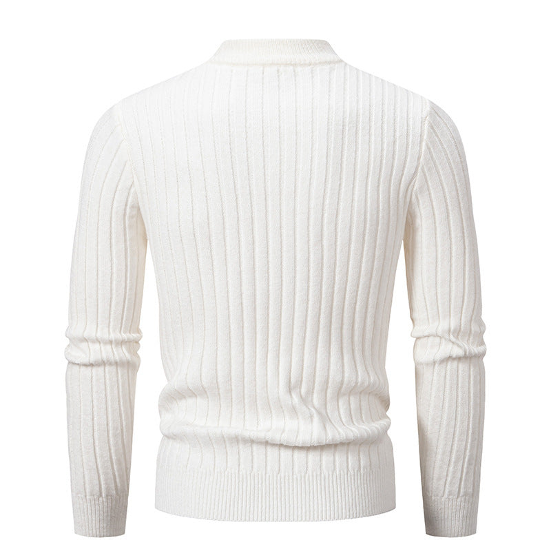 Herren Rollkragenpullover Grobstrick Modern