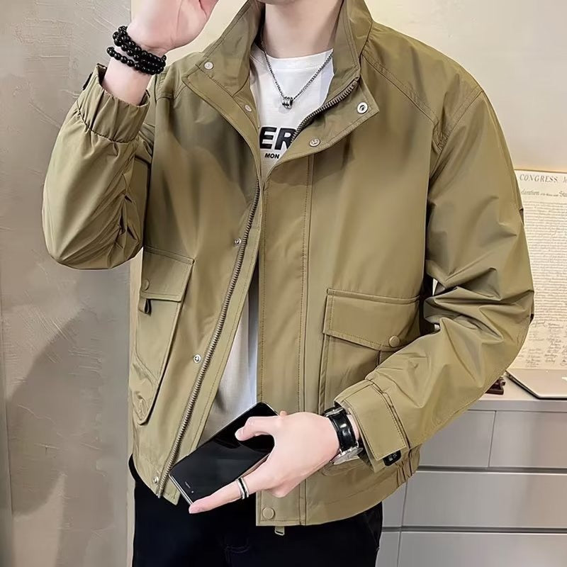 Herren Utility-Jacke Leicht Mit Funktionalen Taschen