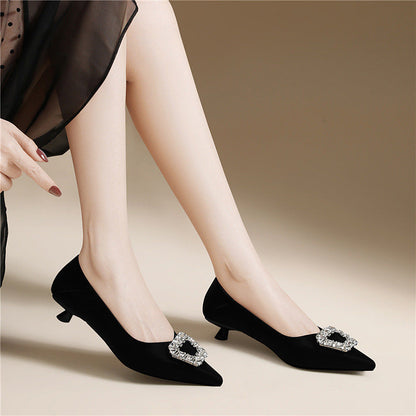 Damen Ballerinas Schmuckdetail Glitzer Elegante Mode