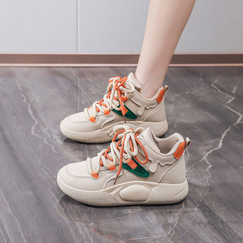Damen Sneaker High-Top Sportlich Schnürsystem