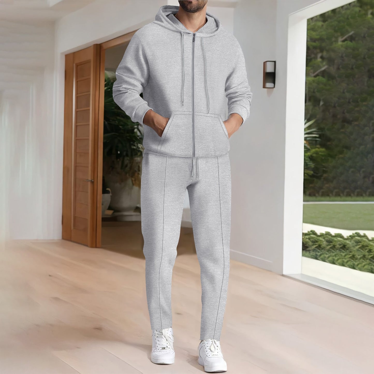 Herren Kapuzenanzug Modern Sportlich Freizeit