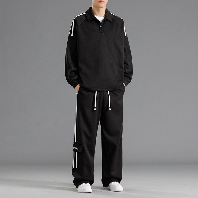 Herren Sportset Funktionstaschen Hochkragen Sportlich - BerlinGlamour