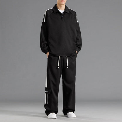 Herren Sportset Funktionstaschen Hochkragen Sportlich - BerlinGlamour