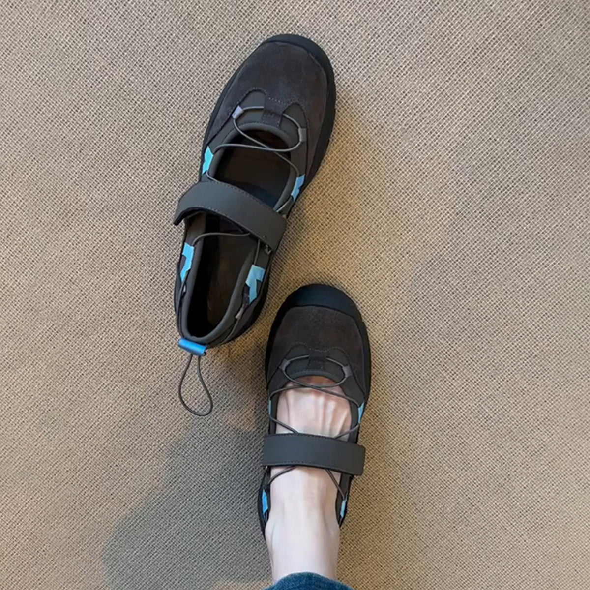 Damen Wanderschuhe Rutschfest Verstellbar Klettverschluss - BerlinGlamour