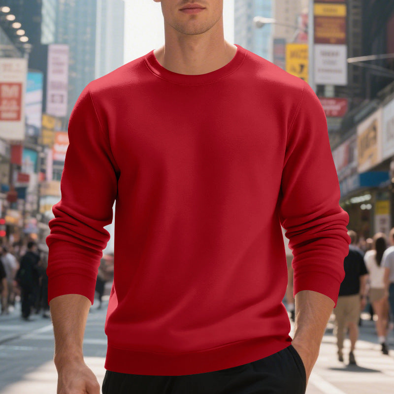 Herren Sweatshirt Klassisch Rundhals Bequem