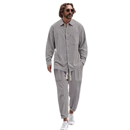 Herren Freizeitset Modern mit Satin-Oberfläche Hochwertig