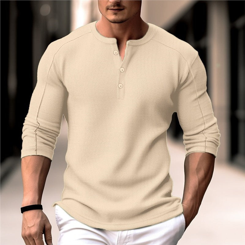 Herren Hemd Atmungsaktiv Knopfleiste Slim Fit