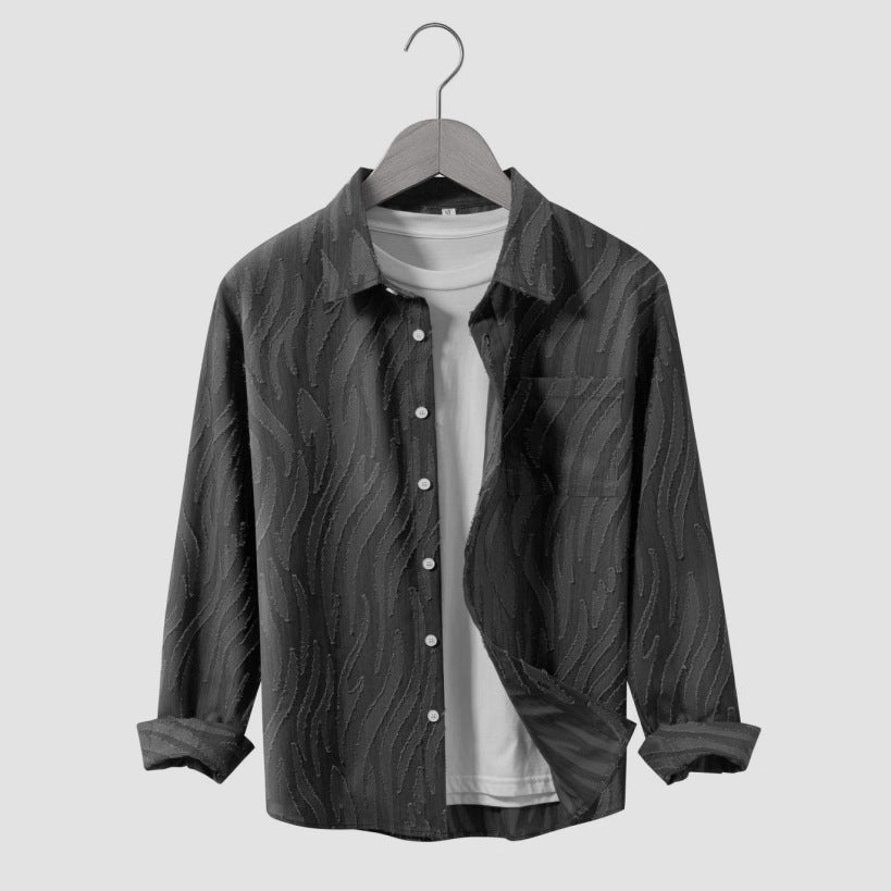 Herren Hemdjacke Lässig Design Modern