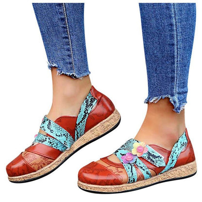 Damen Pantoletten Komfort Weich Bunt Blumen Design - BerlinGlamour