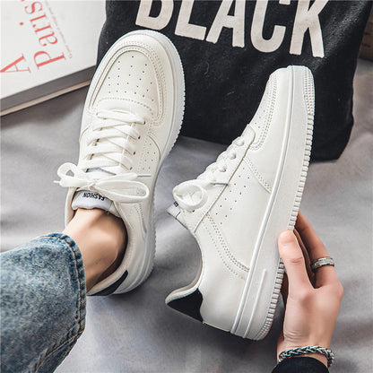 Damen Sneaker Klassisch Perforiert Weiße Sportschuhe