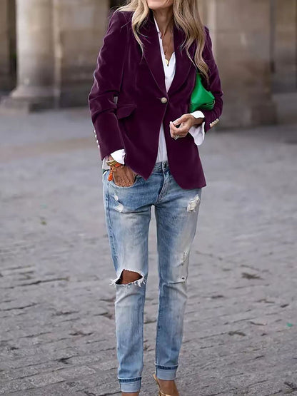 Damen Blazer Klassisch Elegant Modern