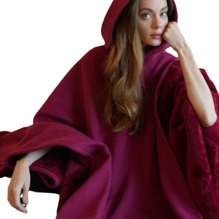 Kuscheliger Überwurf mit Kapuze Unisex Warm Bequem