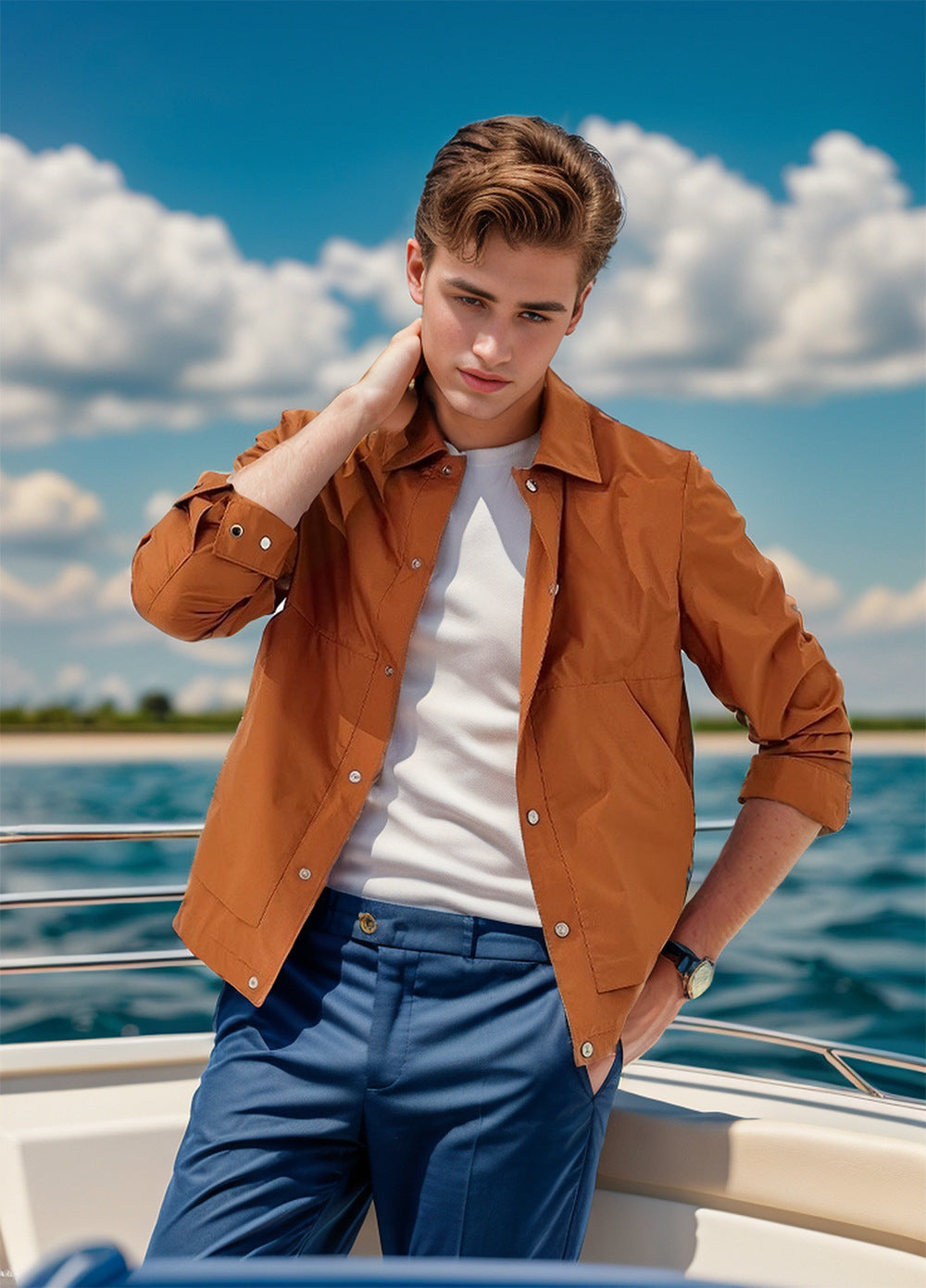 Herren Übergangsjacke Leicht Stylisch SlimFit