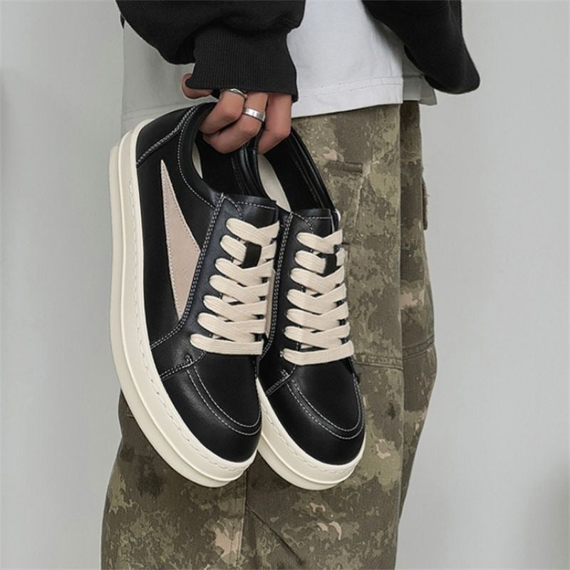 Damen Sneaker Weiches Leder Moderne Schuhe