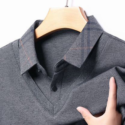 Herren Pullover V-Ausschnitt Modern Strukturiert Elegent