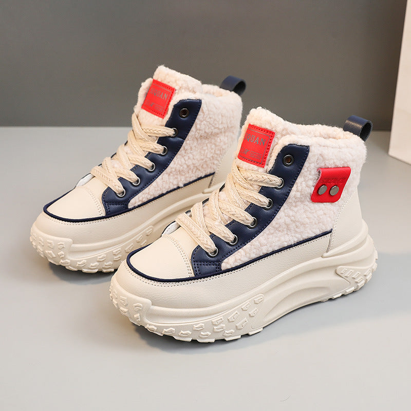 Damen Sneaker Winter Warm kuschelig Rutschfest