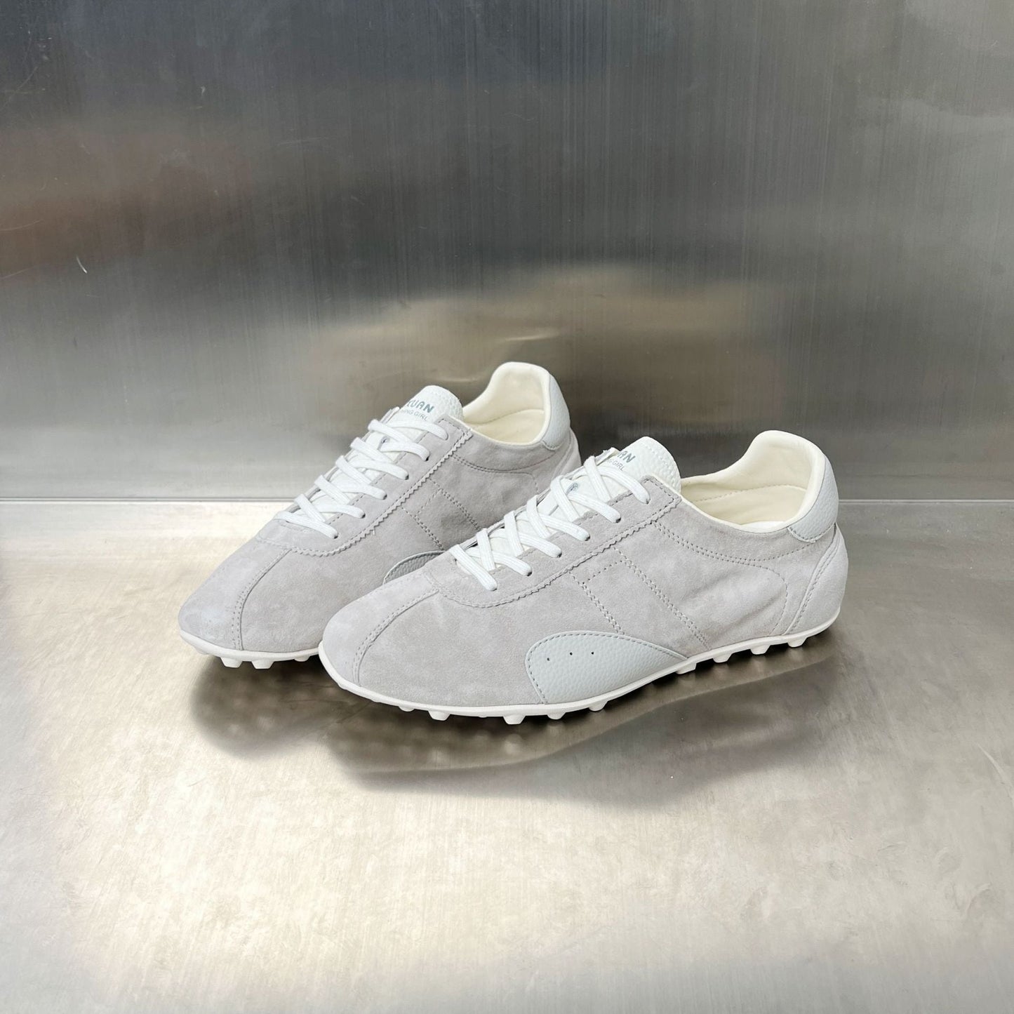 Damen Sneaker Sportlich Luxus Wildleder Laufsohle