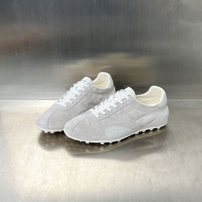 Damen Sneaker Sportlich Luxus Wildleder Laufsohle