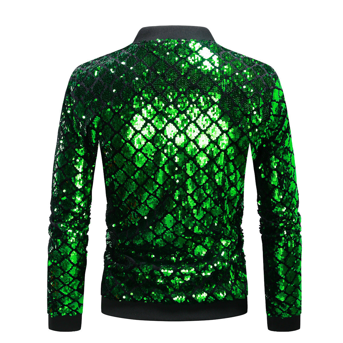 Herren Steppjacke Glitzernd Elegant Winter