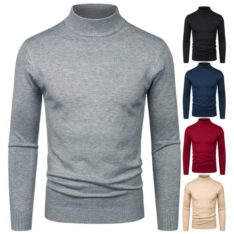 Herren Rollkragenpullover Eleganter Style Feine Baumwolle