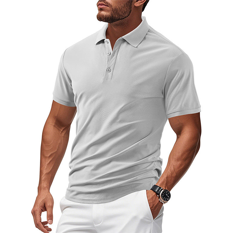 Herren Polohemd Modern Atmungsaktiv Sportlich