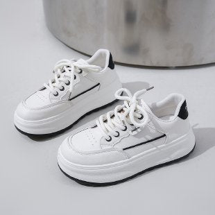 Damen Plateau Sneaker Sportlich Hochwertig Heidi