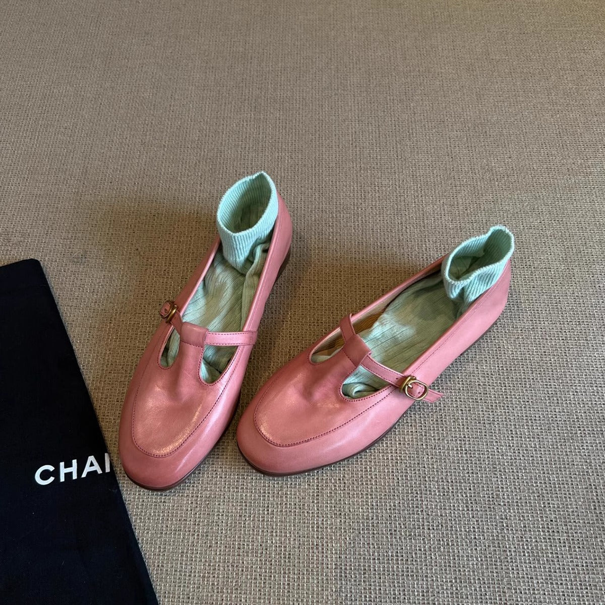 Damen Ballerinas Modisch Komfortabel Riemendesign