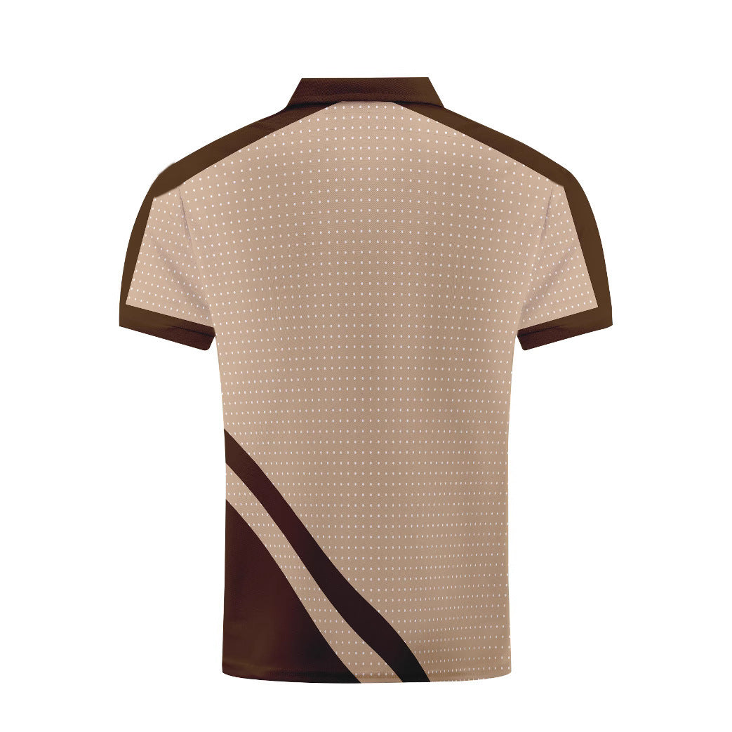 Herren Polohemd Kurzarm Modern mit Punktdesign