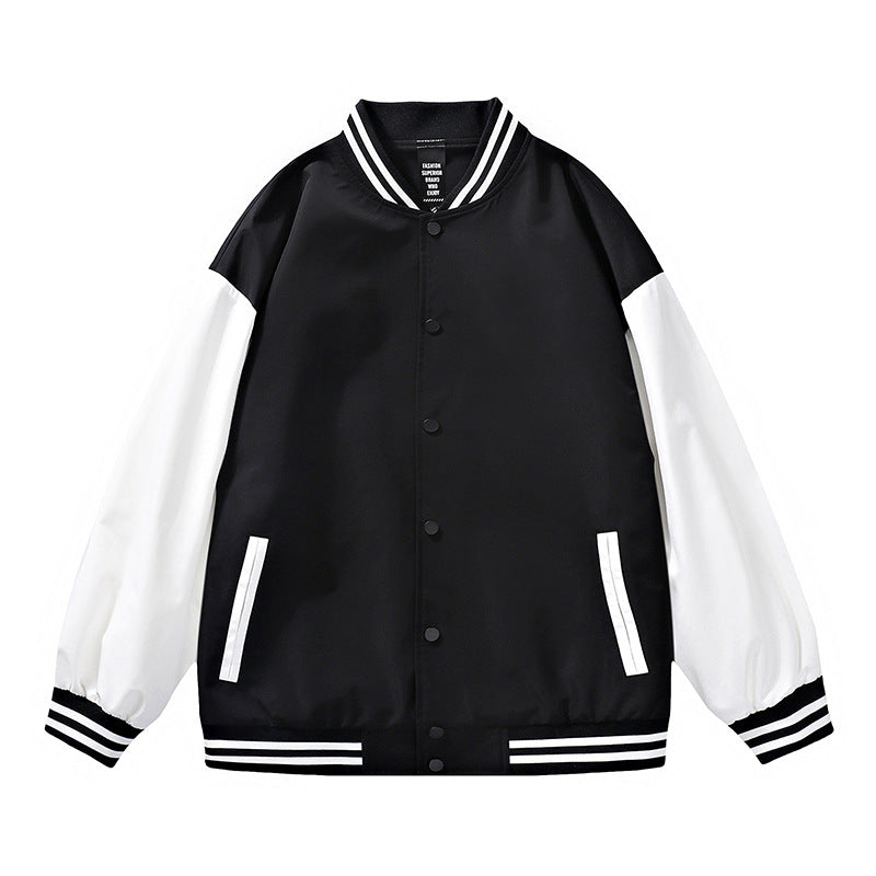 Herren Collegejacke Lässig Farbblock Modern