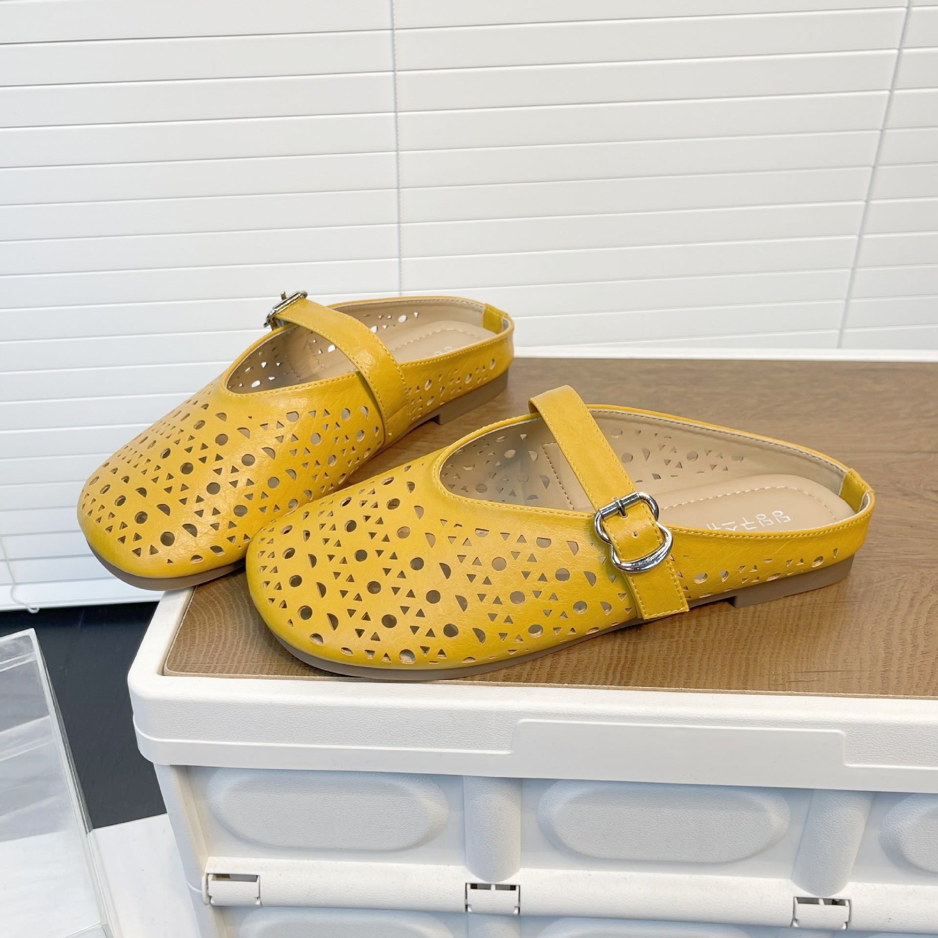 Damen Clogs Durchbruchdesign Verstellbarer Riemen Modern - BerlinGlamour