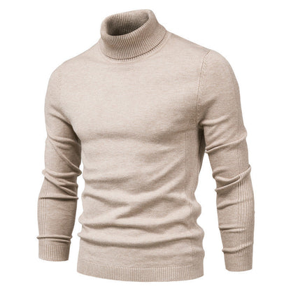 Herren Rollkragenpullover Fein Strick Elegante Optik