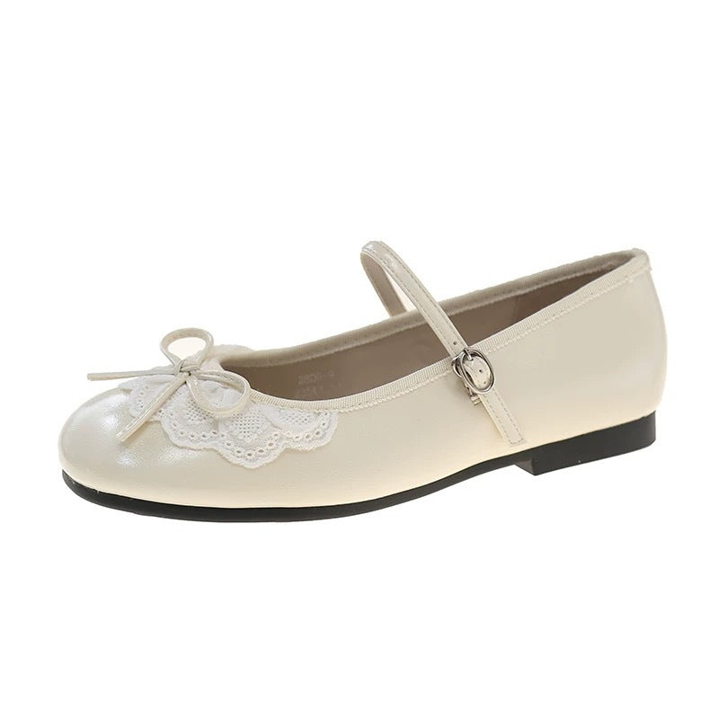 Damen Ballerinas Schleifen Detail Elegante Modisch