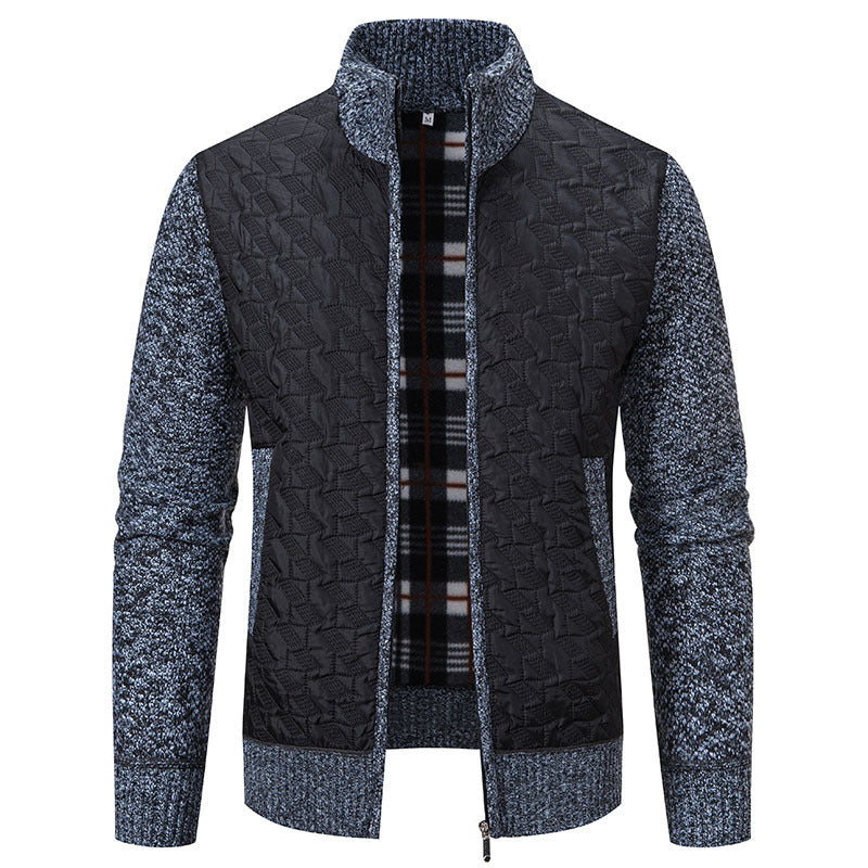Herren Übergangsjacke Steppweste Hochkragen Warm