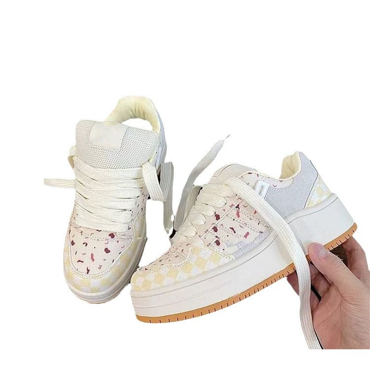 Damen Sneaker Sportlich Dicksohlige Atmungsaktiv