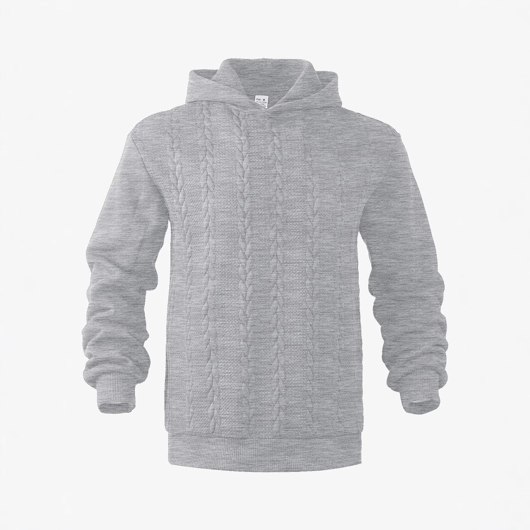 Herren Kapuzensweater Strukturstrick Modern Urban