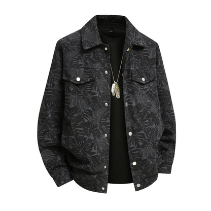 Herren Jacke Lässig Urban Style Allover Print