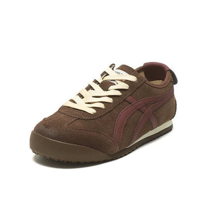 Damen Sneaker Sportlich Veloursleder Bequem Komfortabel