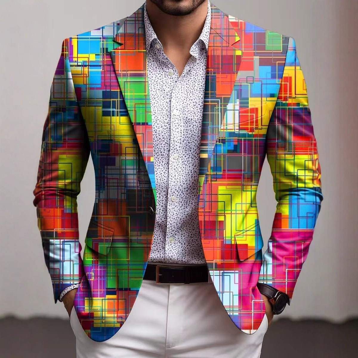 Herren Blazer mit Einstecktuch Modern Berlin Style - BerlinGlamour