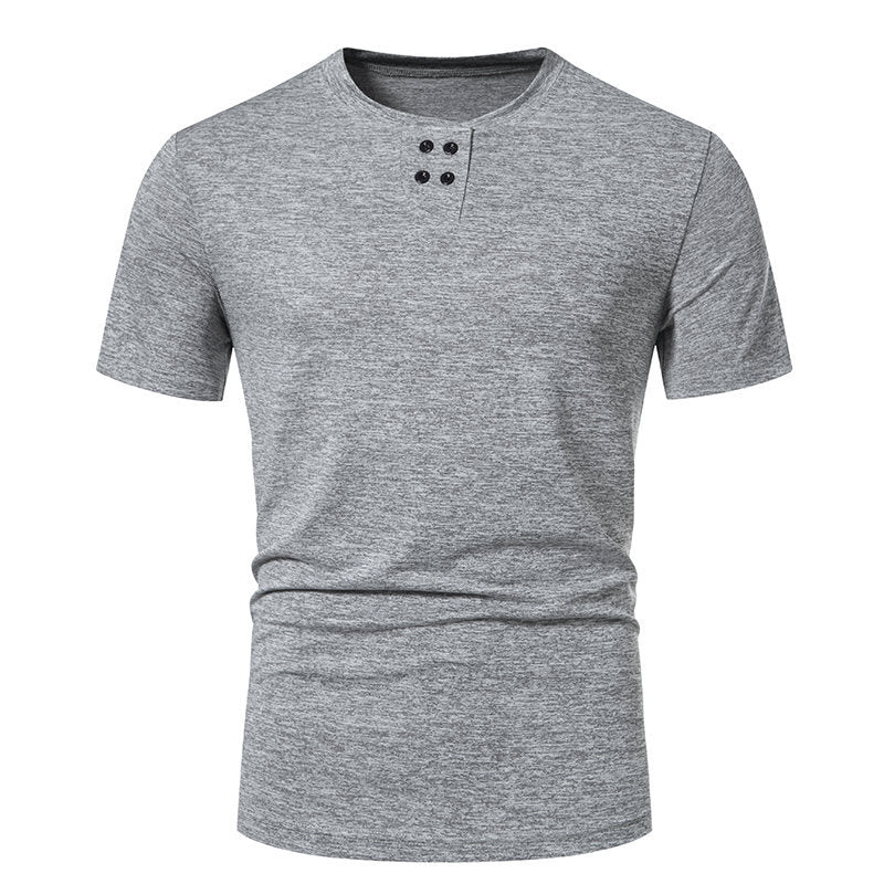 Herren T-Shirt Kurzarm Baumwolle Atmungsaktiv Modisch