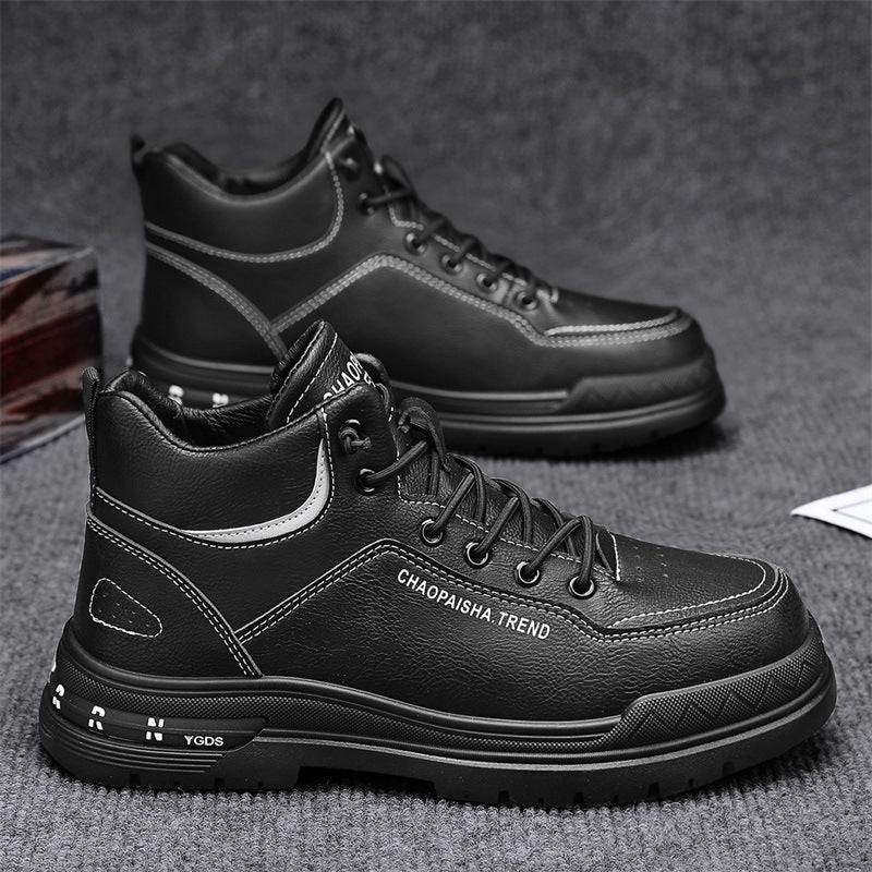 Damen Schnürboots Robust Winterstiefel Modisch