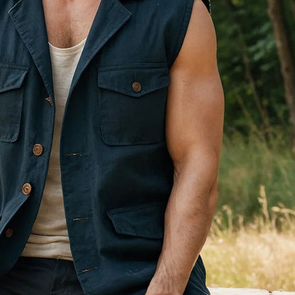 Herren Outdoor-Weste mit vielen Taschen Functional
