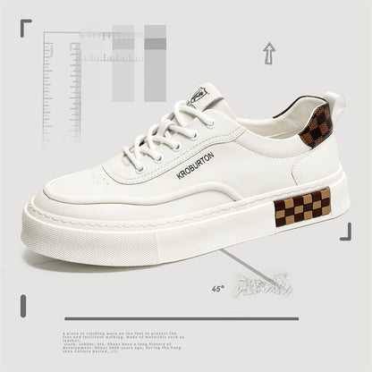 Damen Sneaker Sportlich Laufsohle Dämpfung Leder
