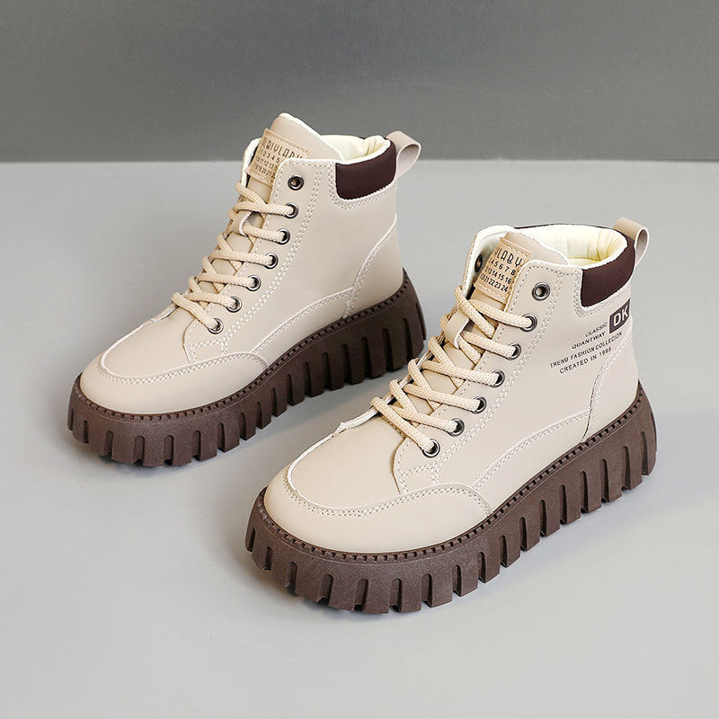 Damen Sneaker High-Top Komfortabel Rutschfest Mit Dämpfung