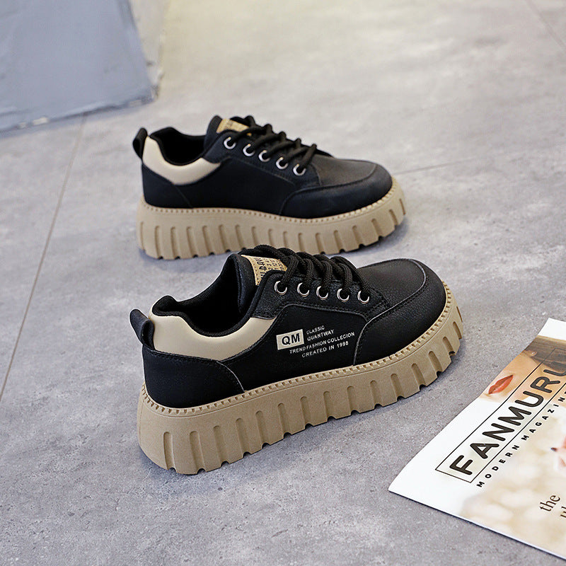Damen Sneaker Plattformschuhe Modisch Hoch mit Dämpfung
