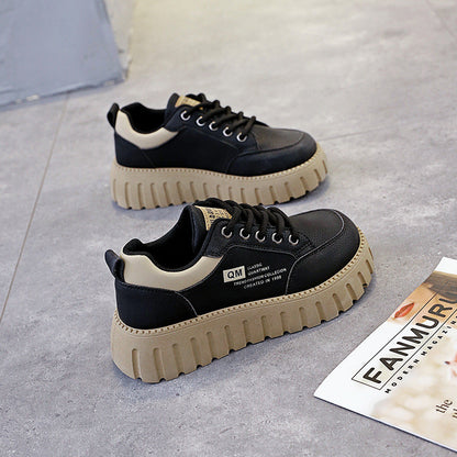 Damen Sneaker Plattformschuhe Modisch Hoch mit Dämpfung