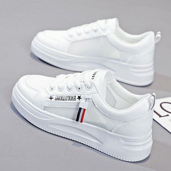 Damen Sneaker Atmungsaktiv Elastisch Schnürsystem Sportlich - BerlinGlamour