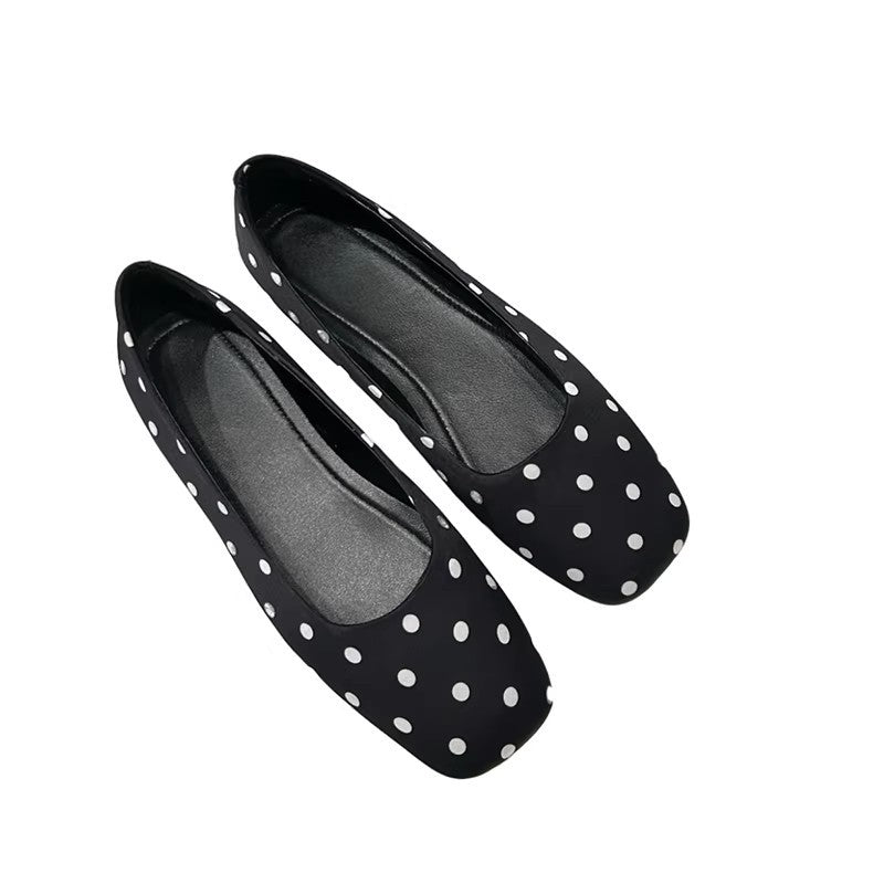 Damen Ballerinas Klassisch Punkte Design Elegante Schuhe